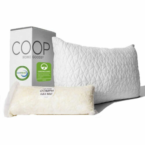 Coop Home Goods Premium Adjustable Loft Pillow Cross Cut Memory Foam Fill  NEW - Image 2