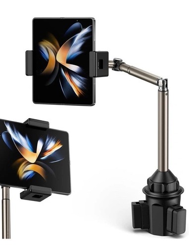 Cup Holder Phone Mount Compatible With Variety Mobile Devices, Strong Metal - Image 2