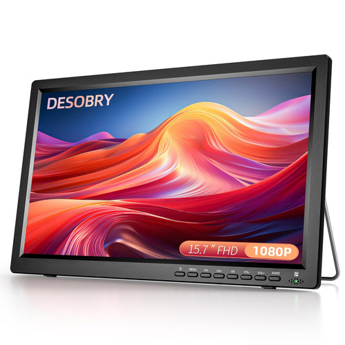 Desobry 17" Portable TV with Antenna, Small TV with ATSC Tuner, Dual Speaker - Image 2