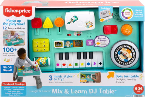 Laugh & Learn Mix & Learn DJ Table, Musical Learning Toy for Baby & Toddler - Image 7