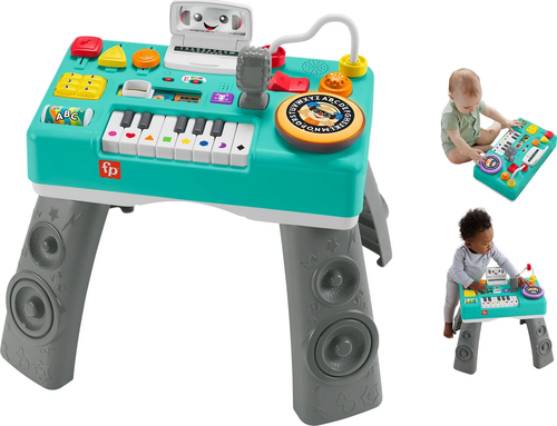 Laugh & Learn Mix & Learn DJ Table, Musical Learning Toy for Baby & Toddler - Image 2