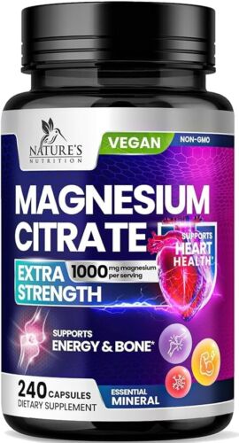 Magnesium Citrate Supplement 1000mg Best Absorption, Supports Bone, Heart Health - Image 2