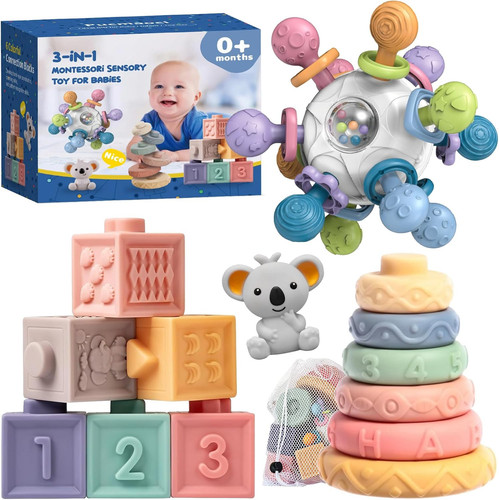 Montessori Toys for 1-3 Year Old, Baby Sensory 0-6 6-12 Months... - Image 2