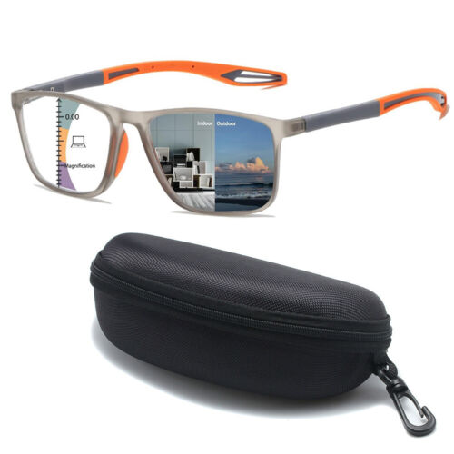 Multifocal Progressive Photochromic Reading Glasses Blue Light Blocking Readers - Image 2