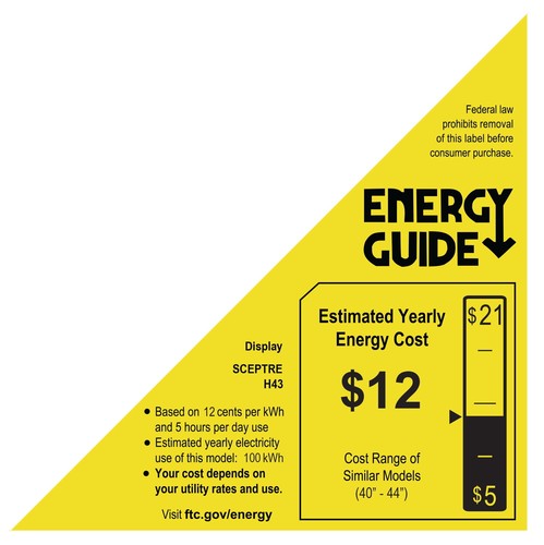 NEW Sceptre 43" Class 1080P FHD LED TV DUMB TV (Not Smart) HDMI 60hz - Image 11