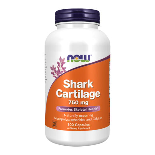 NOW FOODS Shark Cartilage 750 mg 300 Capsules - Image 2