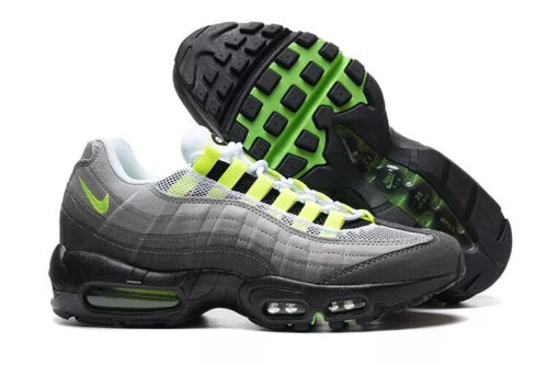 New New Nike Air Max 95 OG Neon Retro Gray Yellow sport comfortable Men's Shoes - Image 2
