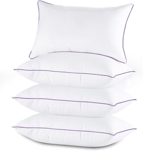 Pillows King Size Set of 4, Cooling and Supportive Bed Pillows with Super Soft - Image 2