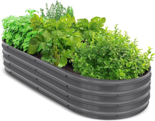 Planter Boxes Galvanized Raised Garden Bed Outdoor for Vegetables Utopia Home - Image 2