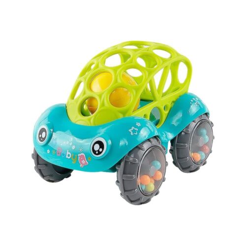 Rattle & Roll Car, 3-12 Months Baby Toys 5 inch boy and Girl Infant Toy Vehicles - Image 2