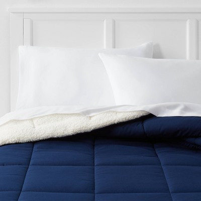 Room Essentials Faux Shearling Reversible Comforter Sherpa - Image 3
