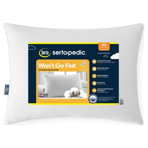 Sertapedic Won't Go Flat Bed Pillow, Standard/Queen New - Image 2