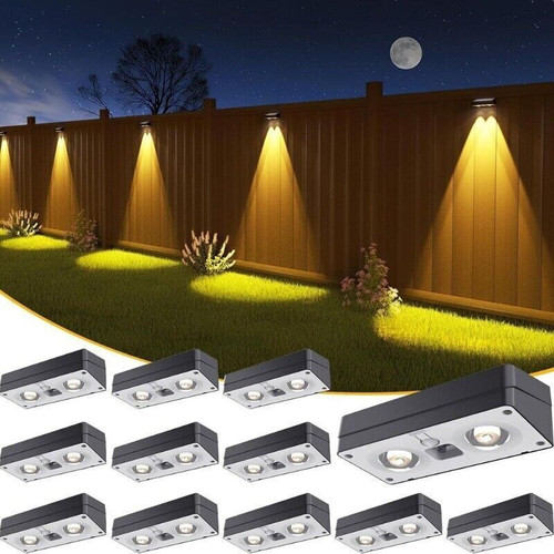 Solar Power Stairs Lights Outdoor Garden Pathway Wall Fence Deck Solar Step Lamp - Image 2