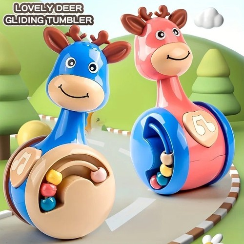 Tumbler Wobbler Toys for Infant Boy Girl - Perfect for Learning to Climb & Early - Image 2