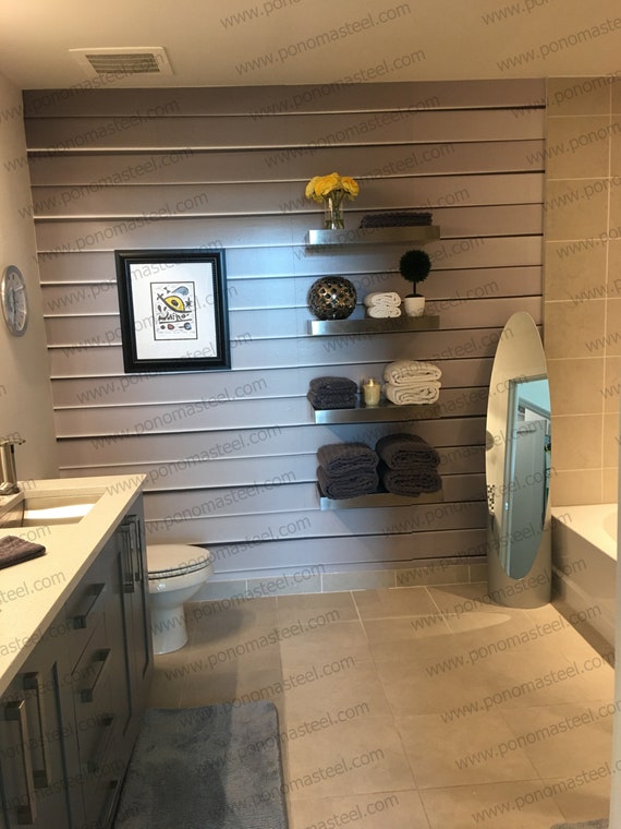 Fireproof Floating Metal Mantel Shelves For Living Room Furniture And Decor by PonomaSteel - Image 7