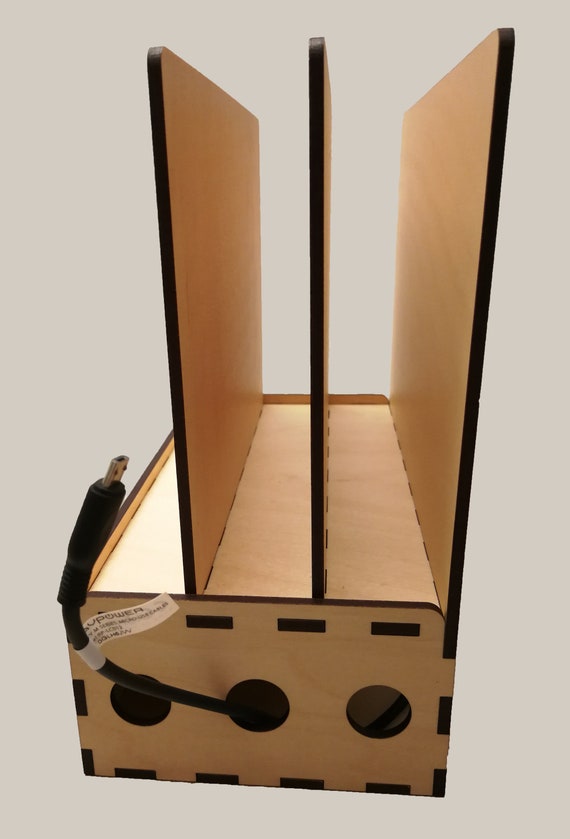 Charging Station SVG + Ai Laser Cut Files -- INSTANT DOWNLOAD - Image 3