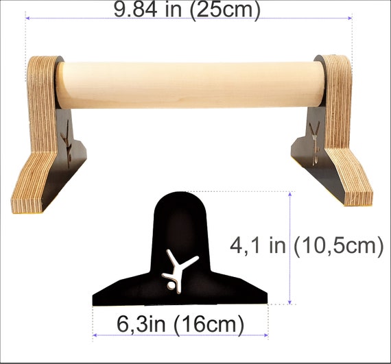 Wooden parallettes Handstand Calisthenics GYM Fitness Gymnastics Bar Training Parallel Bar Yoga Deep push up Crossfit Dip Fitness Equipment - Image 5