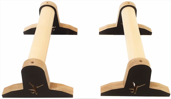 Wooden parallettes Handstand Calisthenics GYM Fitness Gymnastics Bar Training Parallel Bar Yoga Deep push up Crossfit Dip Fitness Equipment - Image 2