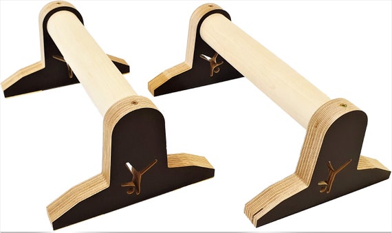 Wooden parallettes Handstand Calisthenics GYM Fitness Gymnastics Bar Training Parallel Bar Yoga Deep push up Crossfit Dip Fitness Equipment - Image 3