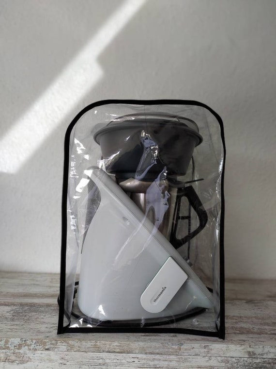 Protective cover for Thermomix TM6/TM5/TM31 with Varoma made of waxed cloth. Other appliances possible. - Image 3