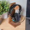 Walnut Headphone Stand: Audiophile Desk Organizer, Groomsmen Gift Walnut Headphone Stand: Audiophile Desk Organizer, Groomsmen Gift