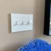 3 Gang :  Custom Labeled Metal Switch Plate Cover for Toggle switches,  Modern, Contemporary Designed & available in 5 finishes. 3 Gang :  Custom Labeled Metal Switch Plate Cover for Toggle switches,  Modern, Contemporary Designed & available in 5 finishes.