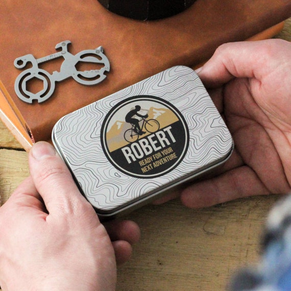 Personalised Road Bike Cycling Travel Tool Gift For Dad, Personalized Multi Tool, Engraved Multi Tool, Multifunctional Tool, Valentine Gift - Image 2