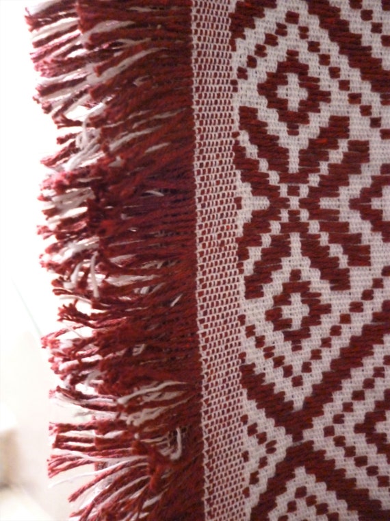 Woven Cotton Blend Bedspread: Greek Double Bed Cover, Traditional Pattern - Image 10