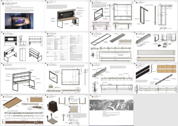 DOWNLOADABLE PLANS for Feature Packed Home Office / Gaming Desk / PC Workstation (Integrated Shelf, Lighting, Usb Hubs, Outlets & more!) - Image 2