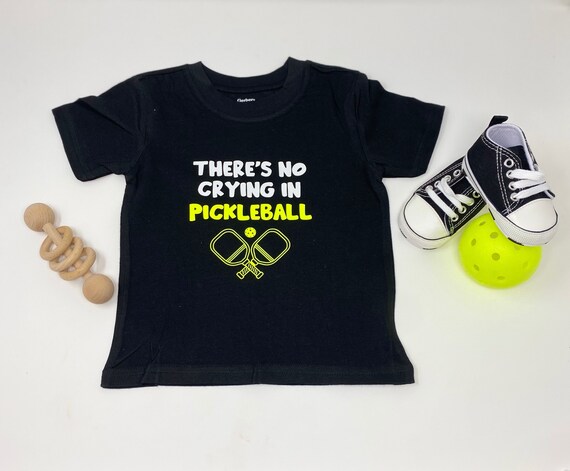 Pickleball Onesie, There's No Crying in Pickleball, Pickleball Baby Onesie, Baby shower gift - Image 5