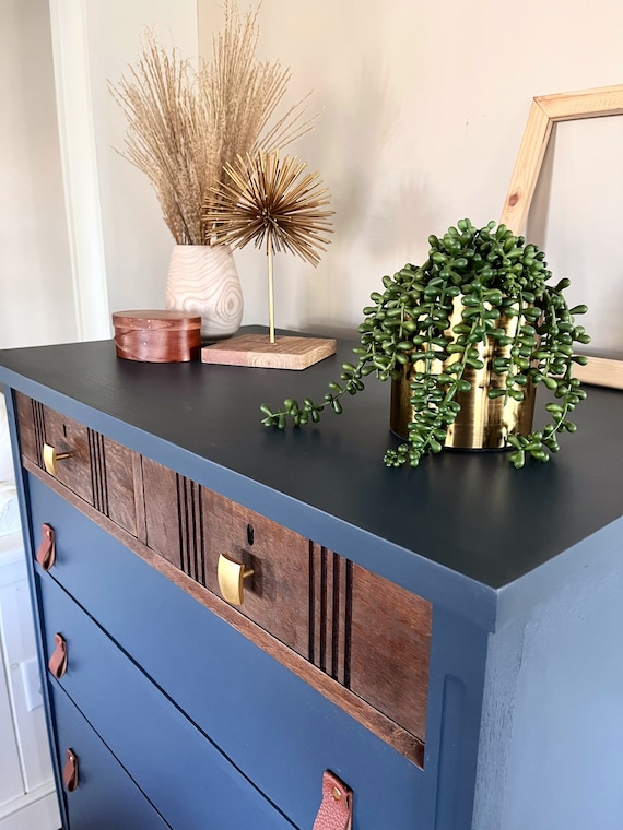 SOLD*** - Please Do Not Purchase - Tall Boy Vintage Dresser Bureau - Image 4