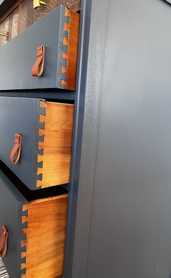 SOLD*** - Please Do Not Purchase - Tall Boy Vintage Dresser Bureau - Image 5