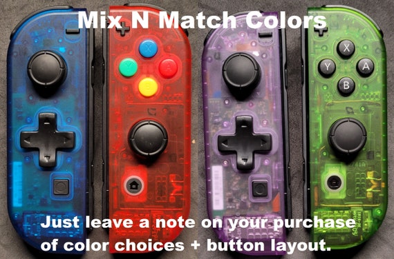 New Custom Nintendo Switch Clear Atomic Purple D-pad Joy-Con Controller! - Image 6