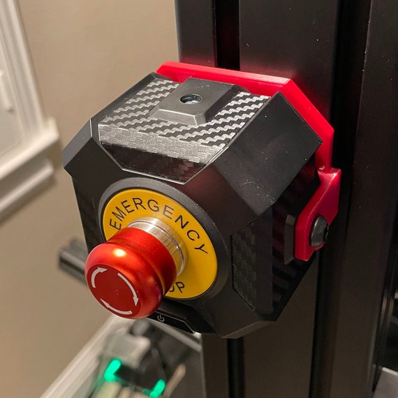 Fanatec emergency stop power button mount for 8020 sim racing rig - DD Podiun - Image 2