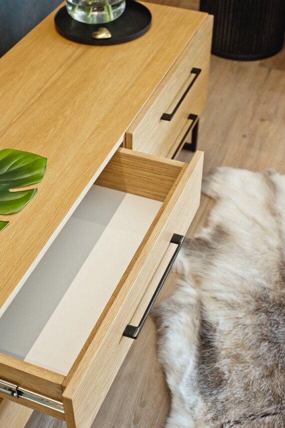 Leah- rtv cabinet with drawers, chest of drawers, console, TV cabinet, household appliances cabinet, rtv cabinet, natural oak, - Image 6