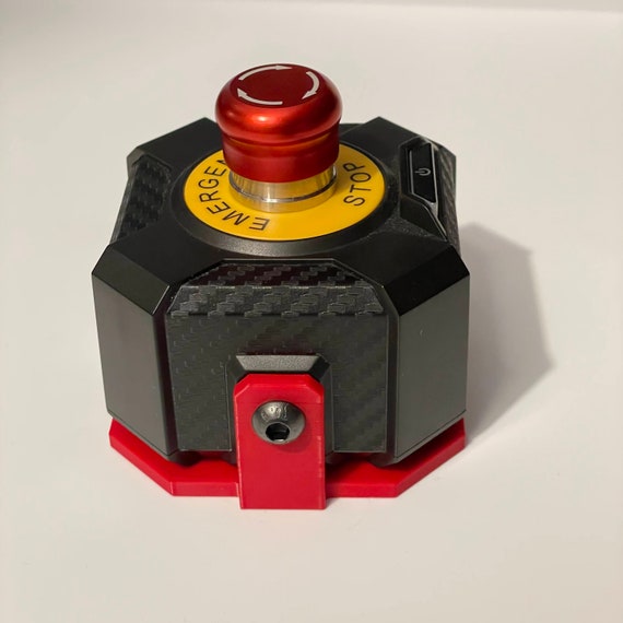 Fanatec emergency stop power button mount for 8020 sim racing rig - DD Podiun - Image 9