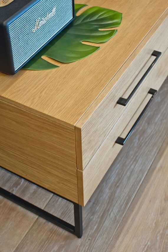 Leah- rtv cabinet with drawers, chest of drawers, console, TV cabinet, household appliances cabinet, rtv cabinet, natural oak, - Image 5