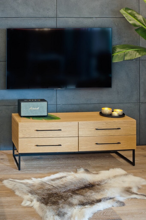 Leah- rtv cabinet with drawers, chest of drawers, console, TV cabinet, household appliances cabinet, rtv cabinet, natural oak,