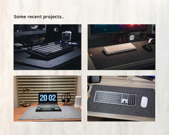 Custom Felt Desk Mat: Large Mouse Pad with Wrist Rest,Large Mouse Pad, Personalized Gift, Father's Day Gift, Desk Gift, Boyfriend Gift - Image 7