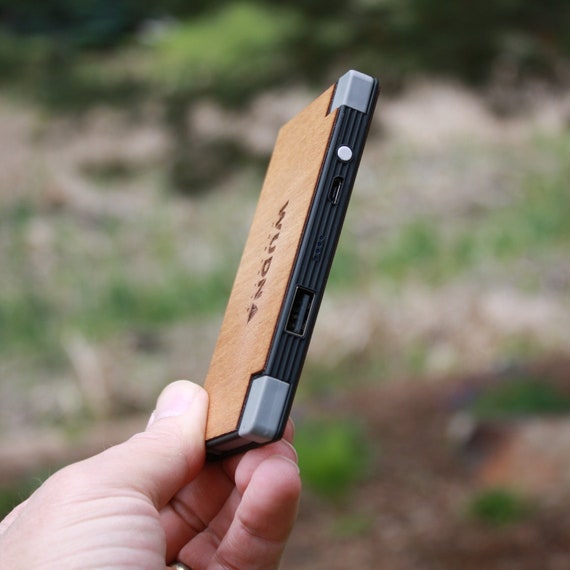 Customizable Slim-Dual Wooden Power Bank - Image 4
