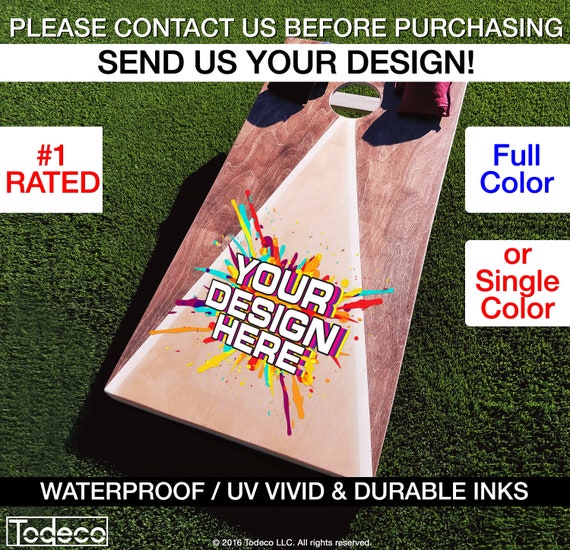 Cornhole Decal, Wood Decals, Skins, Custom Cornhole Board, Cornhole Board Wrap, Custom Wrap, Monogram Cornhole Decal, Cornhole Sticker