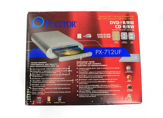 Plextor PX-712UF External DVD Writer Pre-owned