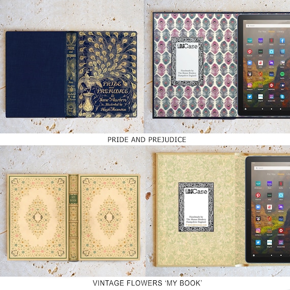 Kindle Fire and Universal 7 and 8 Inch Tablet Hardback Book Cover Cases (US Duty & Tax Paid by Seller). - Image 4