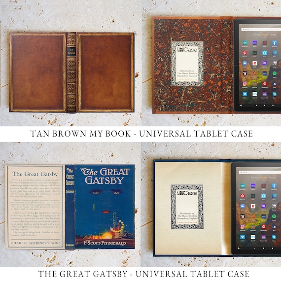 Kindle Fire and Universal 7 and 8 Inch Tablet Hardback Book Cover Cases (US Duty & Tax Paid by Seller). - Image 8