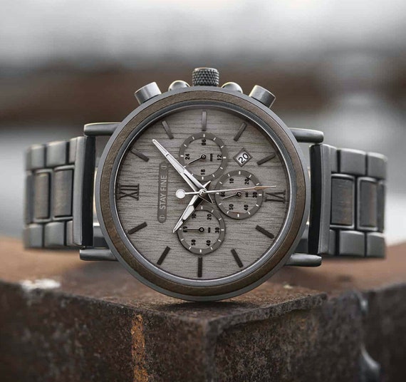 Anniversary Gift for Him,Wood Watch,Personalized Watch,Engraved Watch,Wooden Watch,Groomsmen Watch,Mens Watch,Boyfriend Gift,Gift for Dad - Image 4