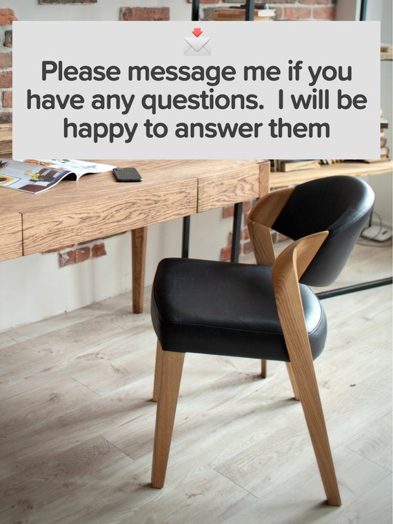 Dining Chair with High Seating Comfort and Ergonomic Design, Dining chairs in leather, Handmade side chair for Kitchen, Handmade furniture - Image 9