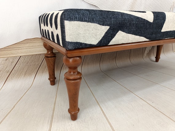 Handmade Furniture, Upholstered Bench, Coffee Table Bench, Mid Table, Piano Bench, Vanity Bench, Kitchen Chair, Entryway Bench, BENCH 874 - Image 3