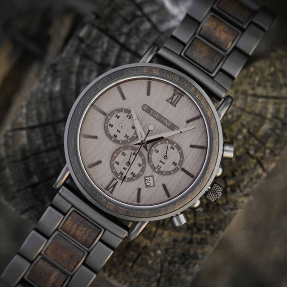 Anniversary Gift for Him,Wood Watch,Personalized Watch,Engraved Watch,Wooden Watch,Groomsmen Watch,Mens Watch,Boyfriend Gift,Gift for Dad - Image 5