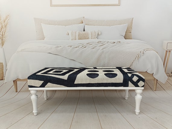 Handmade Furniture, Upholstered Bench, Coffee Table Bench, Mid Table, Piano Bench, Vanity Bench, Kitchen Chair, Entryway Bench, BENCH 874 - Image 8