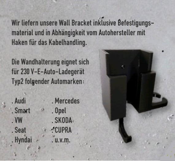 Wall mount charger type 2 charging cable electric car all brands - Image 2